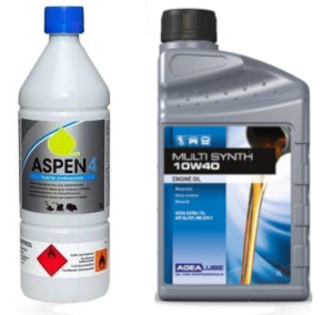 Pack de démarrage 1 litre d'huile 10W40, 1 litre d'Aspen4