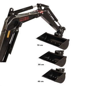 Graafbakken voor de PRO-22 G800 minigraver